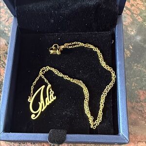 Gold Name Necklace (Ada)